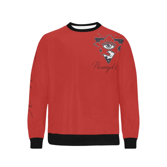 PE red and black crew neck