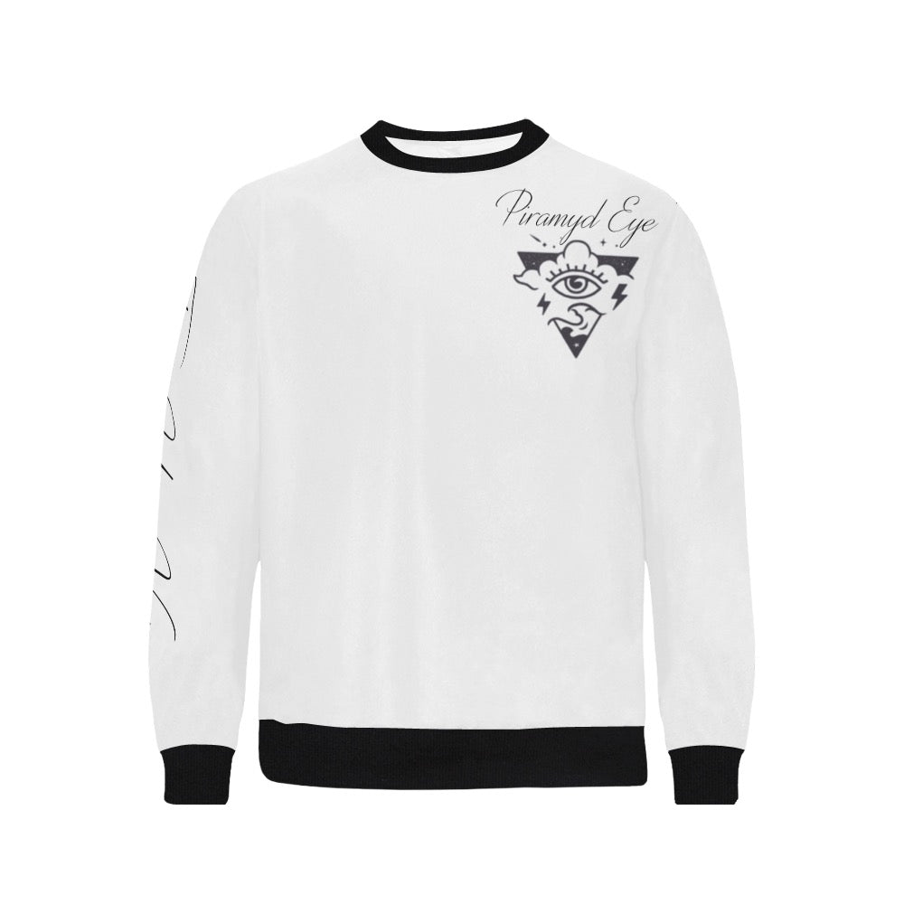 PE white and black crewneck