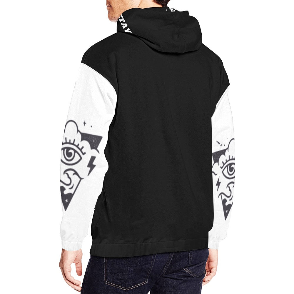 PE black hoodie