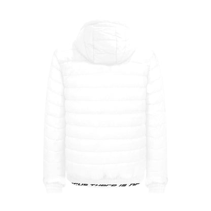 PE white puff coat